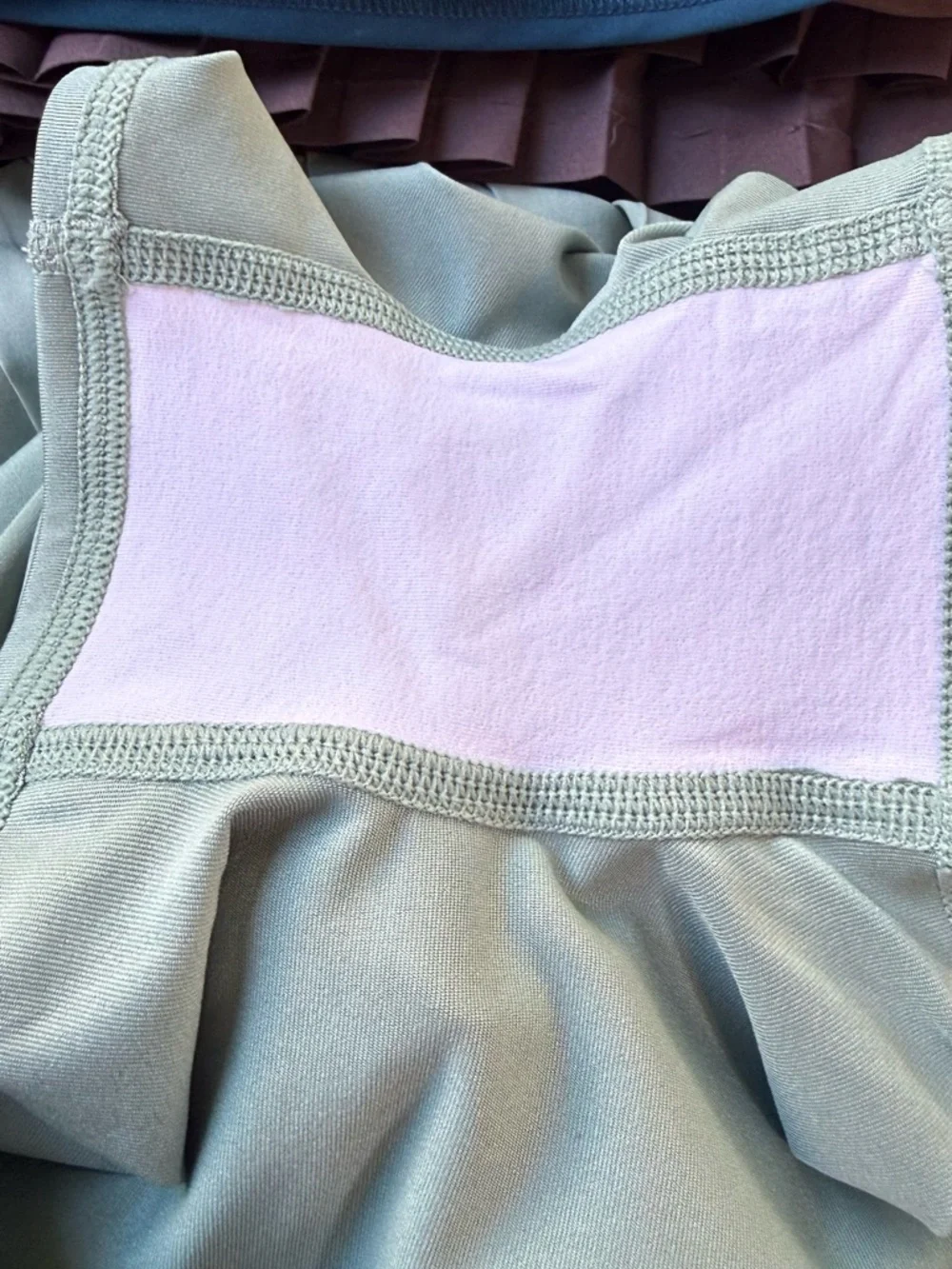 ALO Yoga Pleated Mint Green Mini Skirt